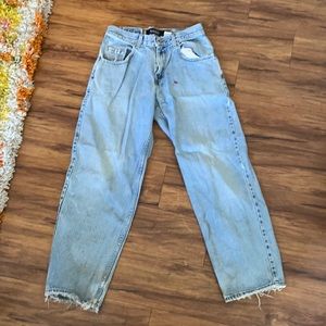 used up levi’s silver tabs